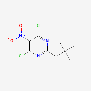 4,6-Dichloro-2-(2,2-dimethylpropyl)-5-nitropyrimidine