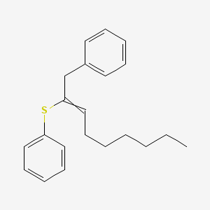 [(1-Phenylnon-2-en-2-yl)sulfanyl]benzene