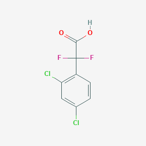 molecular formula C8H4Cl2F2O2 B1457645 2-(2,4-二氯苯基)-2,2-二氟乙酸 CAS No. 1552586-81-8