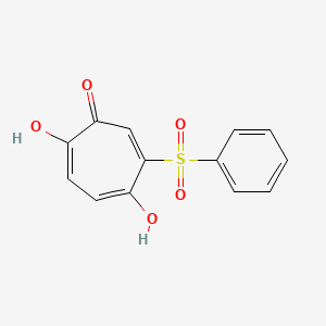 6-(Benzenesulfonyl)-2,5-dihydroxycyclohepta-2,4,6-trien-1-one