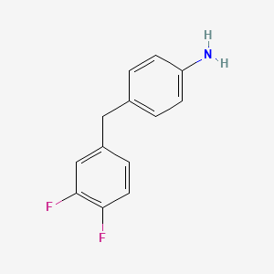 molecular formula C13H11F2N B1457646 4-(3,4-Difluorobenzyl)-phenylamine CAS No. 1525249-36-8
