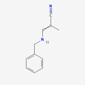 3-(Benzylamino)-2-methylprop-2-enenitrile