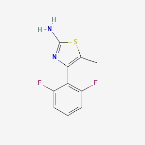 molecular formula C10H8F2N2S B1457647 4-(2,6-二氟苯基)-5-甲基噻唑-2-胺 CAS No. 1500046-75-2
