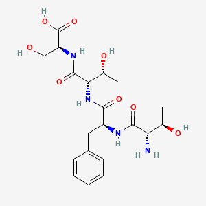 molecular formula C20H30N4O8 B14576487 L-Threonyl-L-phenylalanyl-L-threonyl-L-serine CAS No. 61518-65-8