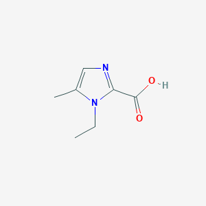 molecular formula C7H10N2O2 B1457649 1-Ethyl-5-methyl-1H-imidazole-2-carboxylic acid CAS No. 1554483-79-2