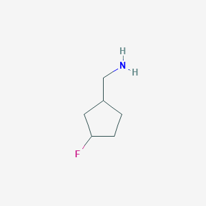 molecular formula C6H12FN B1457650 (3-氟环戊基)甲胺 CAS No. 1461705-70-3