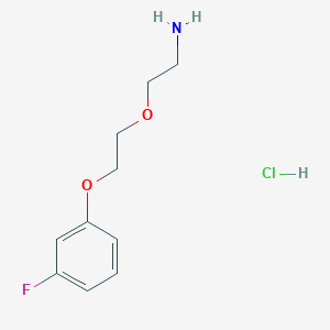 molecular formula C10H15ClFNO2 B1457652 2-(2-(3-氟苯氧基)乙氧基)乙胺盐酸盐 CAS No. 1864056-42-7