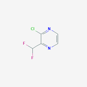 molecular formula C5H3ClF2N2 B1457653 2-Chloro-3-(difluoromethyl)pyrazine CAS No. 1785609-78-0