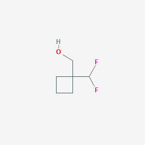 molecular formula C6H10F2O B1457655 [1-(二氟甲基)环丁基]甲醇 CAS No. 1780499-30-0