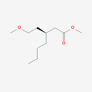 Heptanoic acid, 3-(2-methoxyethyl)-, methyl ester, (S)-