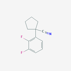 molecular formula C12H11F2N B1457658 1-(2,3-二氟苯基)环戊烷-1-腈 CAS No. 1260677-70-0