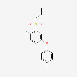 1-Methyl-4-(4-methylphenoxy)-2-(propane-1-sulfonyl)benzene