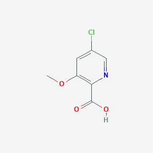molecular formula C7H6ClNO3 B1457660 5-氯-3-甲氧基吡啶-2-羧酸 CAS No. 1256789-21-5