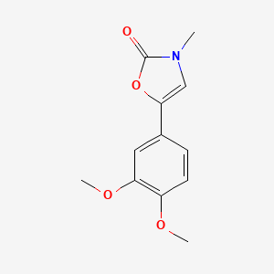 2(3H)-Oxazolone, 5-(3,4-dimethoxyphenyl)-3-methyl-