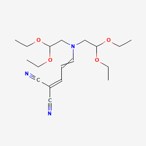 {3-[Bis(2,2-diethoxyethyl)amino]prop-2-en-1-ylidene}propanedinitrile