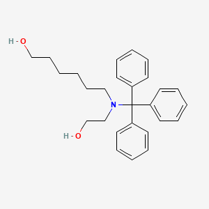 6-[(2-Hydroxyethyl)(triphenylmethyl)amino]hexan-1-OL