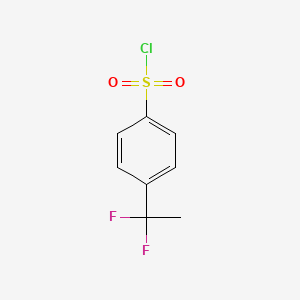 molecular formula C8H7ClF2O2S B1457663 4-(1,1-Difluoroethyl)benzenesulfonyl chloride CAS No. 1782576-12-8
