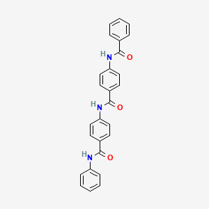 4-Benzamido-N-[4-(phenylcarbamoyl)phenyl]benzamide