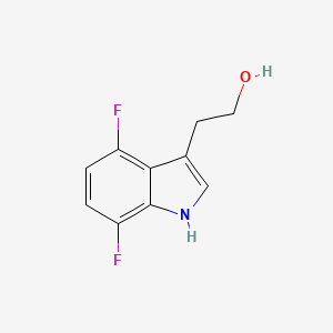 molecular formula C10H9F2NO B1457664 2-(4,7-difluoro-1H-indol-3-yl)ethanol CAS No. 630399-59-6