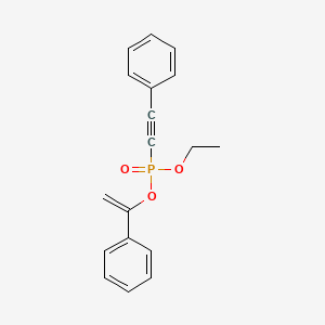 Ethyl 1-phenylethenyl (phenylethynyl)phosphonate