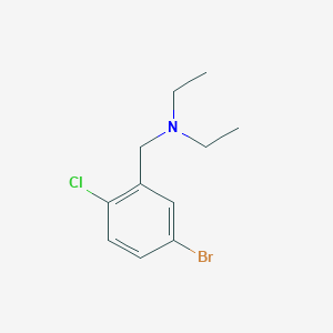molecular formula C11H15BrClN B1457665 N-(5-bromo-2-chlorobenzyl)-N-ethylethanamine CAS No. 863111-53-9