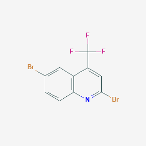 B1457668 2,6-Dibromo-4-(trifluoromethyl)quinoline CAS No. 1538127-91-1