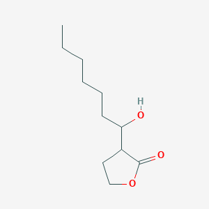 3-(1-Hydroxyheptyl)oxolan-2-one