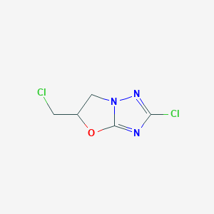 2-Chloro-5-(chloromethyl)-5,6-dihydro[1,3]oxazolo[3,2-b][1,2,4]triazole