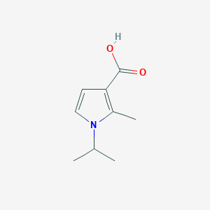 molecular formula C9H13NO2 B1457672 2-methyl-1-(propan-2-yl)-1H-pyrrole-3-carboxylic acid CAS No. 1514322-08-7