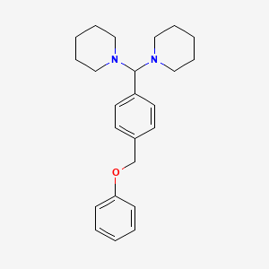 1,1'-{[4-(Phenoxymethyl)phenyl]methylene}dipiperidine