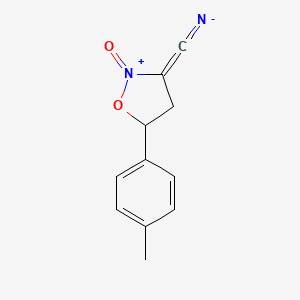 3-Isoxazolecarbonitrile, 4,5-dihydro-5-(4-methylphenyl)-, 2-oxide