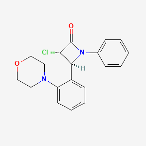 (3S,4S)-3-Chloro-4-[2-(morpholin-4-yl)phenyl]-1-phenylazetidin-2-one