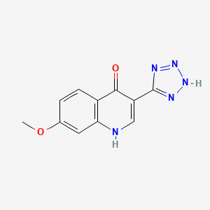 3-(1,2-Dihydro-5H-tetrazol-5-ylidene)-7-methoxyquinolin-4(3H)-one