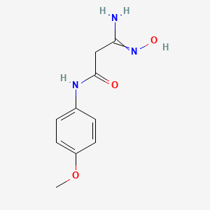 3-amino-3-(hydroxyimino)-N-(4-methoxyphenyl)propanamide