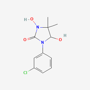 1-(3-Chlorophenyl)-3,5-dihydroxy-4,4-dimethylimidazolidin-2-one