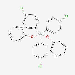 Tris(4-chlorophenyl)(diphenoxy)-lambda~5~-stibane