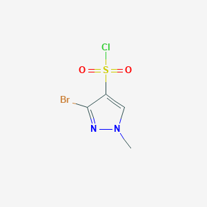 molecular formula C4H4BrClN2O2S B1457686 3-溴-1-甲基-1H-吡唑-4-磺酰氯 CAS No. 1378866-77-3