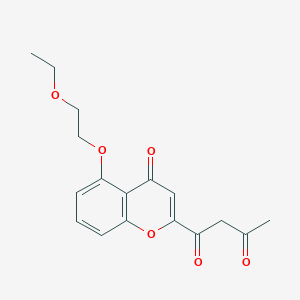 1,3-Butanedione, 1-[5-(2-ethoxyethoxy)-4-oxo-4H-1-benzopyran-2-yl]-