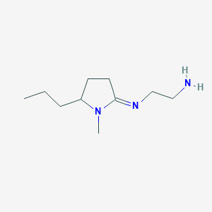 2-[(E)-(1-Methyl-5-propylpyrrolidin-2-ylidene)amino]ethan-1-amine