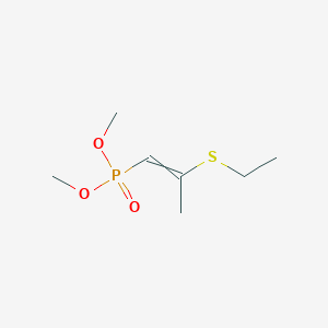 Dimethyl [2-(ethylsulfanyl)prop-1-en-1-yl]phosphonate