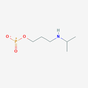 molecular formula C6H14NO3P B14576897 Oxo{3-[(propan-2-yl)amino]propoxy}phosphaniumolate CAS No. 61453-37-0