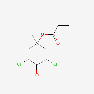 3,5-Dichloro-1-methyl-4-oxocyclohexa-2,5-dien-1-yl propanoate