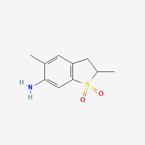 Benzo[b]thiophen-6-amine, 2,3-dihydro-2,5-dimethyl-, 1,1-dioxide