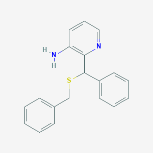 2-[(Benzylsulfanyl)(phenyl)methyl]pyridin-3-amine