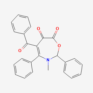 5-Benzoyl-3-methyl-2,4-diphenyl-2,3-dihydro-1,3-oxazepine-6,7-dione