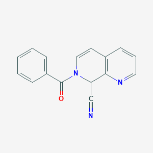 7-Benzoyl-7,8-dihydro-1,7-naphthyridine-8-carbonitrile