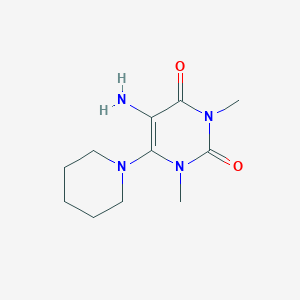 5-Amino-1,3-dimethyl-6-piperidin-1-ylpyrimidine-2,4-dione