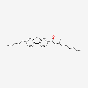 1-Nonanone, 3-methyl-1-(7-pentyl-9H-fluoren-2-yl)-