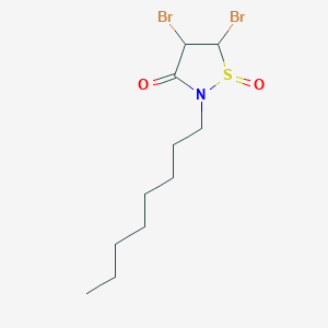 4,5-Dibromo-2-octyl-1lambda~4~,2-thiazolidine-1,3-dione