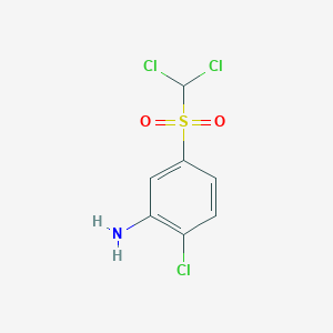 2-Chloro-5-(dichloromethanesulfonyl)aniline